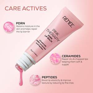 Mascarilla Labial Nocturna Renee Pink Therapy PDRN - Bálsamo Labial Hidratante con Sabor a Fresa para Labios Secos y Agrietados 10g - Product Image 2