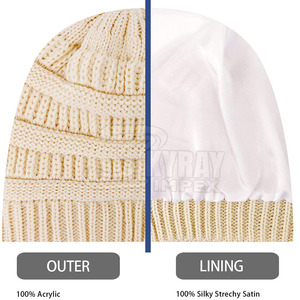 Super calidad 100% lana al por mayor gorro de invierno gorro personalizado impreso Logo gorros sombrero para hombres - Product Image 6