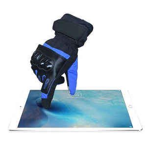 Guantes de carreras de dedo completo personalizados con nuevo diseño Guantes de moto de cuero compatibles con pantalla táctil a prueba de agua-Llegada OEM - Product Image 4