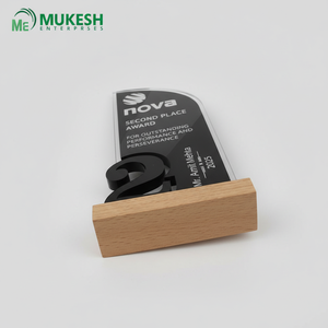 Trophée en acrylique gravé et poli de qualité supérieure, durable, imprimé en typographie, pour les compétitions, les événements, les récompenses, les employés, les étudiants - Product Image 3