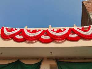 Decoración festiva hecha a mano de Marigold Toran para el hogar, eventos, bodas, Navidad, guirnalda FlowerToran, regalo de inauguración de la casa, opciones personalizadas - Product Image 5