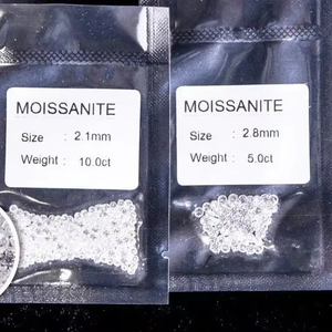 Moissanite en vrac taille brillant 1 mm 4 mm, blanc pur, incolore, à changement de couleur, certifiée par un tiers, pour la fabrication de bijoux, vente en gros - Product Image 4