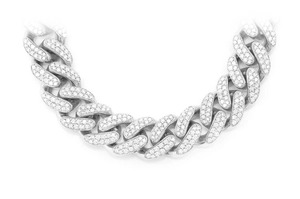 Superbe collier en or 10 carats avec diamants cultivés en laboratoire E Color Brilliant Cut VVS2 Clarity Bijoux de mode élégants et classiques pour femmes - Product Image 6