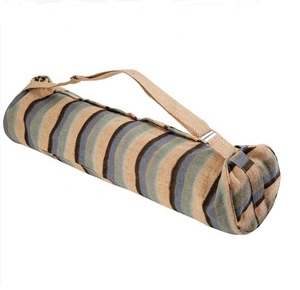 <b>Large</b> Big Tote Zip up Yoga Sling Bag for Yoga Rug, Custom Logo Carrying Cotton Canvas Yoga <b>Mat</b> Travel Bag - Product Image 2