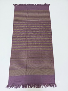Serviette de bain en coton pur rayée dorée, à une face en tissu éponge, de haute qualité, absorbante, écologique, séchage rapide, rafraîchissante, pour la piscine et l'été - Product Image 6