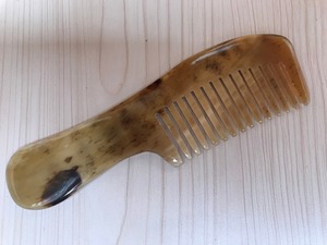 Lujoso peine de cuerno de búfalo, herramienta artesanal para peinar suavemente la salud del cuero cabelludo y el cuidado natural del cabello - Product Image 3