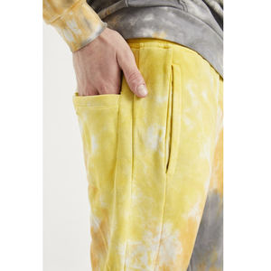 ชุดวอร์ม2ชิ้นผ้าย้อมย้อมสีแบบลำลองสำหรับใส่วิ่งชุดวอร์มทรงหลวมสำหรับผู้ชายใส่ฤดูร้อน - Product Image 3