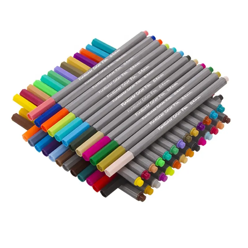 Cổ điển tùy chỉnh màu sắc hỗn hợp 0.4mm tip fineliner Bút Đánh Dấu nghệ thuật cung cấp sử dụng cho phác thảo vẽ trong thư pháp