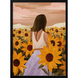 Sunflower Evenings Digital <b>Printed</b> Paper Support Base - Product Image 2
