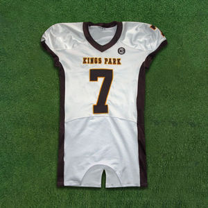 Camisetas de fútbol americano sublimadas, tela de poliéster de malla duradera, camisetas de fútbol de estilo de equipo auténtico fabricadas en Pakistán - Product Image 6