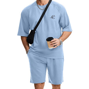 Conjuntos Cortos de Alta Calidad 100% Algodón para Uso Casual, Largura hasta la Rodilla, Transpirables, Ligeros, Color Personalizado, Más Vendidos para el Verano - Product Image 1