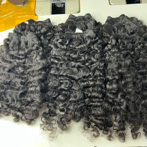 CDYHAIRVN Extensions de cheveux Remy bouclés crépus vietnamiens, 100% cheveux humains bruts non traités, mèches à double trame tissées à la machine - Product Image 1