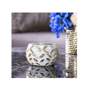 Handmade Hot Design Mosaic Moroccan Mosaic Glass Votive Candle <b>Holder</b> For Decoration Hurricane Glass <b>Tealight</b> <b>Holder</b> - Product Image 4