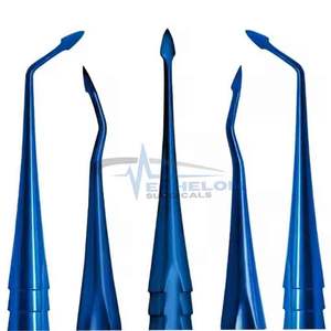 ชุดลิฟต์ทันตกรรมแบบมืออาชีพเครื่องมือสแตนเลสสำหรับถอนฟัน5ชิ้น - Product Image 5