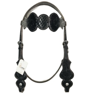 Vente chaude d'accessoires d'équitation occidentaux personnalisés serre-tête et collier de poitrine en cuir de haute qualité - Product Image 1
