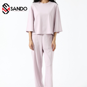 Sudadera con capucha de gran tamaño para mujer, informal, respetuosa con el medio ambiente, logotipo bordado personalizado, chándal de algodón 100% de alta calidad, hombro caído - Product Image 1