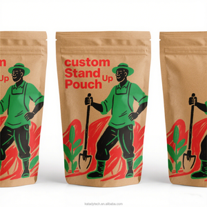 Pochette à thé à impression numérique Standup Food personnalisée, sac Bolsas à fermeture éclair personnalisé, emballage à pochette debout - Product Image 6