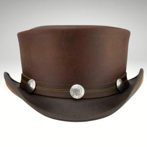 หมวกคาวบอยหนังแท้เกรดพรีเมียร์-ใช้ได้ทั้งชายและหญิงหมวกสำหรับขี่จักรยานและชายหาดทุกฤดูป้องกันแสงแดด - Product Image 3