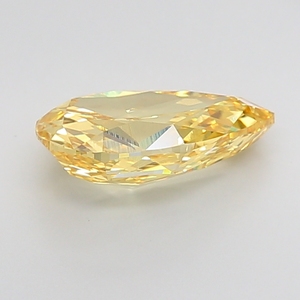 Diamant de laboratoire CVD de luxe de 1,03 carat, taille marquise, jaune vif fantaisie, VS1, certifié IGI, excellente taille, percé au laser, 642431401 - Product Image 4