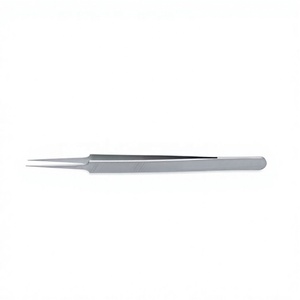 Pinzas de Joyero Ultrafinas de 0.1mm y 13.5cm, Instrumentos Quirúrgicos Generales Reutilizables de Acero Inoxidable Alemán - Product Image 1