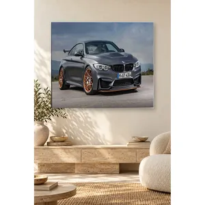 Impression sur toile Fida Gray BMW M4 GTS avec roues en cuivre - Product Image 2