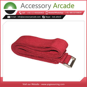 Vente chaude Réglable Double D-Rings Coton Yoga Strap Accessoire De Fitness Écologique - Product Image 2