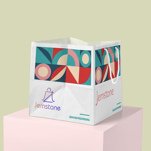 Sacs en papier kraft carrés personnalisés avec logo imprimé pour le commerce de gros en Chine, idéaux pour les achats et les bonbons - Product Image 4