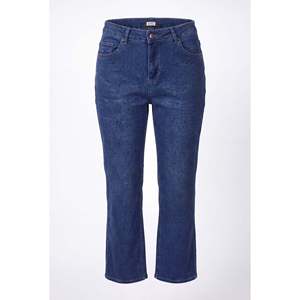 Pantalones Vaqueros Serpme Tas con Detalles de Tubo, Talla Grande, Color Azul - Product Image 2