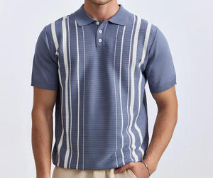 Camiseta de Cuello Alto Personalizada con Logotipo de Tu Propia Marca, Manga Corta, Poliéster/Algodón, Transpirable, Ecológica, de Secado Rápido, para Hombre, para Actividades al Aire Libre - Product Image 3