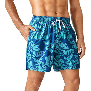 <b>Men's</b> Custom Summer Beach <b>Swim</b> <b>Shorts</b> Quick Dry Breathable Elastic Waist Polyester Jogging Gear 5 Inch Inseam Printed Beach Wear - Product Image 2