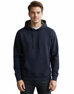 Sweat à capuche zippé pour homme en gros, haute qualité, 380-480 g/m², basiques d'automne, coton mélangé, molleton non doublé, surdimensionné, brodé - Product Image 1