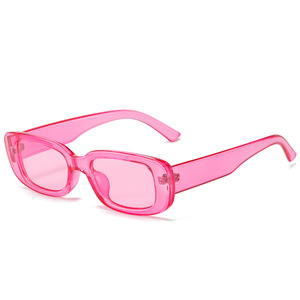 Rectangle Retro <b>Sunglasses</b> UV400 Full Rim <b>Frame</b> PC Lenses Unisex <b>Small</b> Shades Wholesale Custom Logo Eyewear - Product Image 1