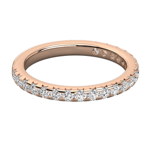 Bague pour femme en or 18 carats avec diamants de laboratoire, motif géométrique, anneaux en grappe pour mariages, bijoux en rhodium certifiés IGI - Product Image 3