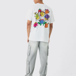 Nouveaux T-shirts à manches courtes en jersey décontracté OEM, polyester/coton, respirants, à séchage rapide, imprimés sur mesure, streetwear, excellente qualité - Product Image 2