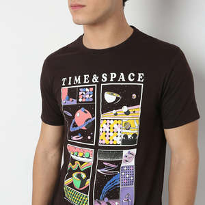 T-shirt unisexe à col rond surdimensionné en coton 150 g/m², imprimé du logo personnalisé du fabricant, style décontracté pour hommes - Product Image 5