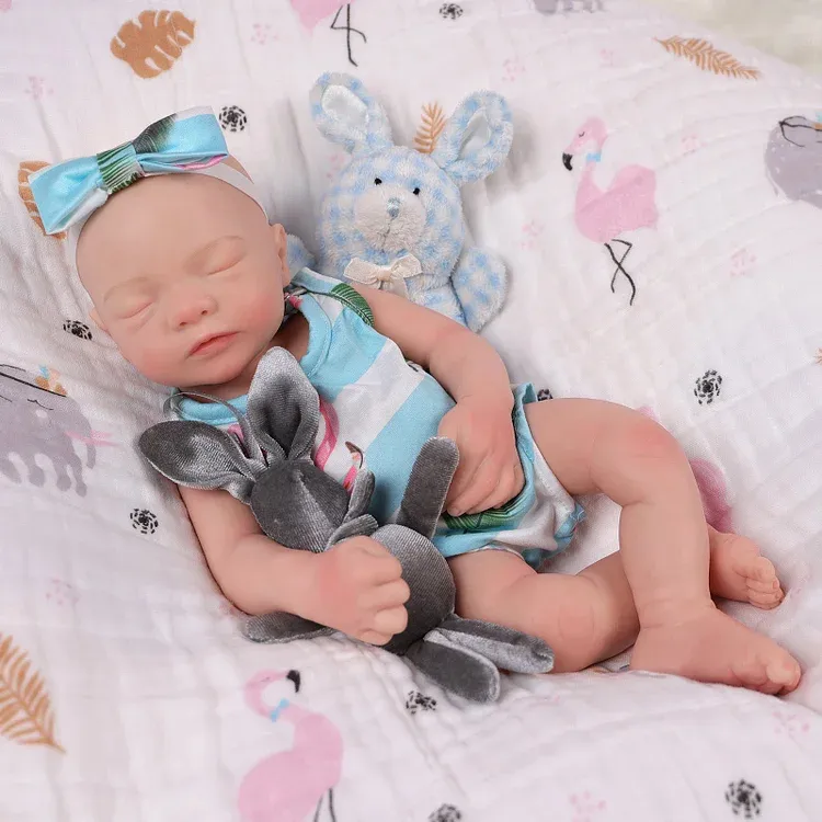 Babeside Aurora 16 ''Full Silicone Soft Reborn Baby Doll Girl Sleeping Baby Doll