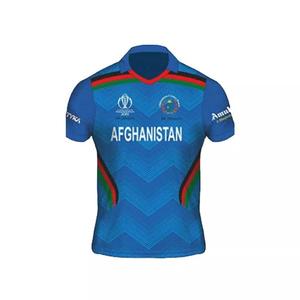Cricket Team Shirt Manches Courtes Hommes Impression Numérique Col Tricoté Sublimé PK - Product Image 1