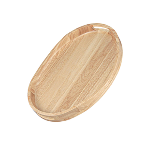 Vietnam usine fabrication plateau de service en bois naturel avec poignées restaurant vaisselle décor à la maison prix de gros - Product Image 1