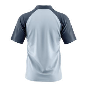 Camisa informal para hombre logotipo frontal personalizado serigrafía tela sarga poliéster algodón manga corta anticontracción - Product Image 6