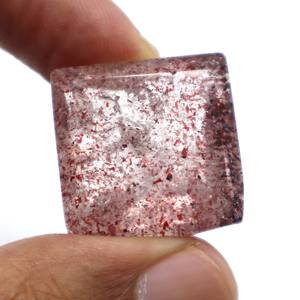 Cabujón de piedras preciosas de corte facetado de rutilo Super Seven amatista natural de 70 quilates - Product Image 4