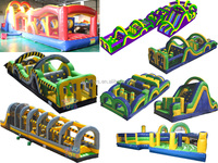 Jeux commerciaux en plein air populaires Plate-forme de saut de cascade géante en PVC durable Jeux de sport gonflables à double saut en chute libre