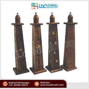 เครื่องเผาธูปทำจากไม้ทรงโดมเครื่องหอมออกแบบด้วยมือใหม่ราคาดีผลิตในอินเดียเหมาะสำหรับน้ำมันหอมระเหย - Product Image 2