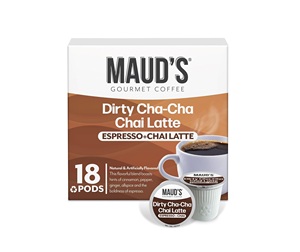Maud's Espresso Chai <b>Tea</b> Latte Pods, 18 ct, Single Serve <b>Tea</b> Pods - Product Image 1
