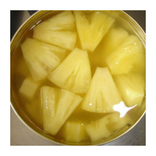 Tinned Pineapple Slices Canned Fruit Yellow Tropical Fruit In Light Syrup Cut Type Slices Packed In Can For Export Bulk Use