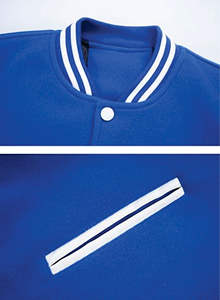 Hermoso estilo personalizado Varsity Jacket Fleece Varsity Jackets Venta al por mayor Letterman CollegeBaseballjacket para hombres DDP Envío - Product Image 5