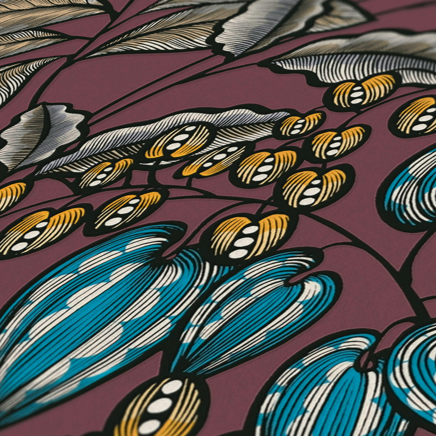 red beige blue yellow