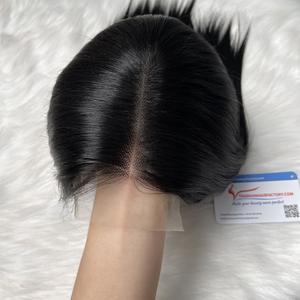 Peluca de trama doble recta de hueso de cabello humano vietnamita 100% más vendida con extensión Frontal sin enredos - Product Image 1