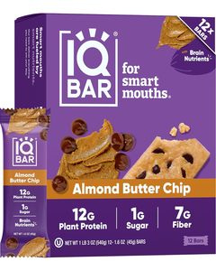 ไอคิวบาร์ บเรน บอดี้ เคโต โปรตีนบาร์ - รสเนยอัลมอนด์ชิปส์ แพ็ค 12 ชิ้น - Product Image 6