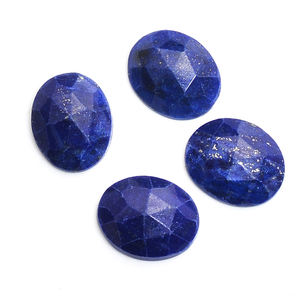 Lapis Lazuli ธรรมชาติขนาด11x9มม. พลอยรูปวงรี3 CTS iroc หินหลวมคุณภาพสูง Afgani Lapis Lapis - Product Image 1
