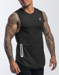 Wholesale <b>Men's</b> 100% Cotton Sleeveless Tank Top Sporty Knitted <b>Vest</b> Running <b>Gym</b> Custom Logo Printed Casual Quick Dry - Product Image 6